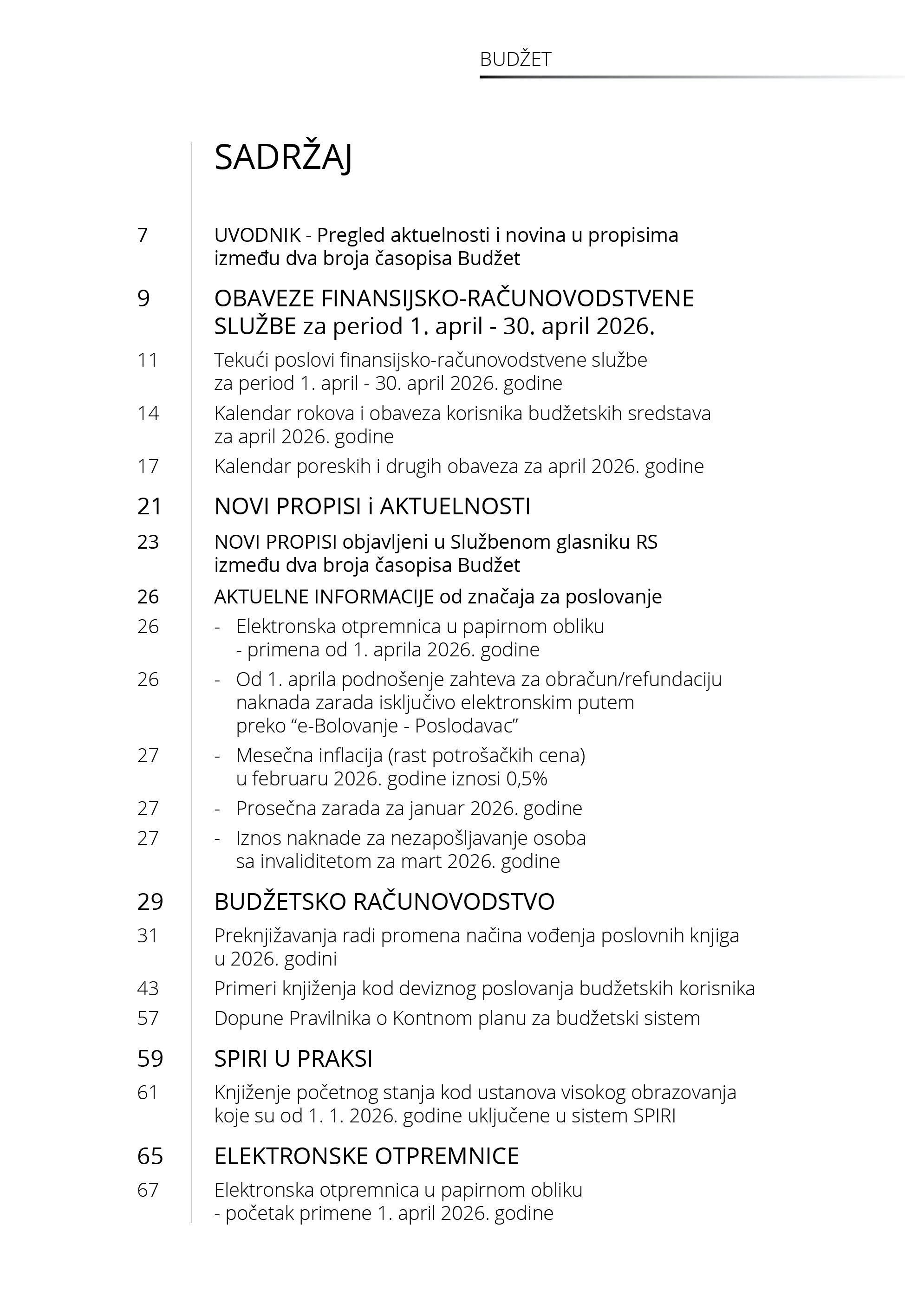 Časopis Budzet