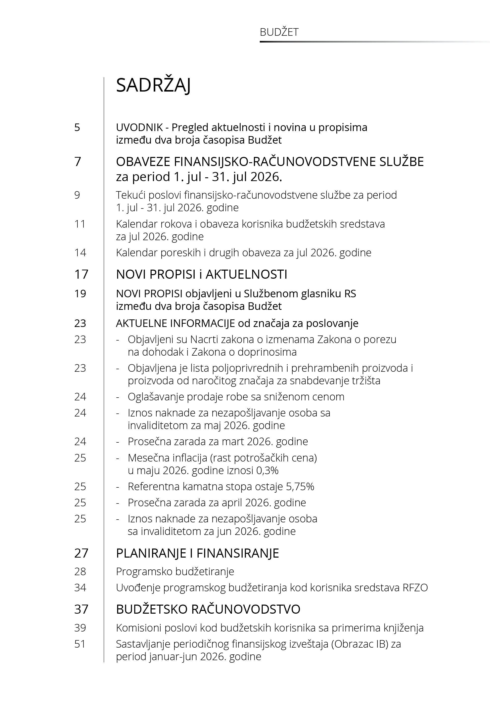 Časopis Budzet