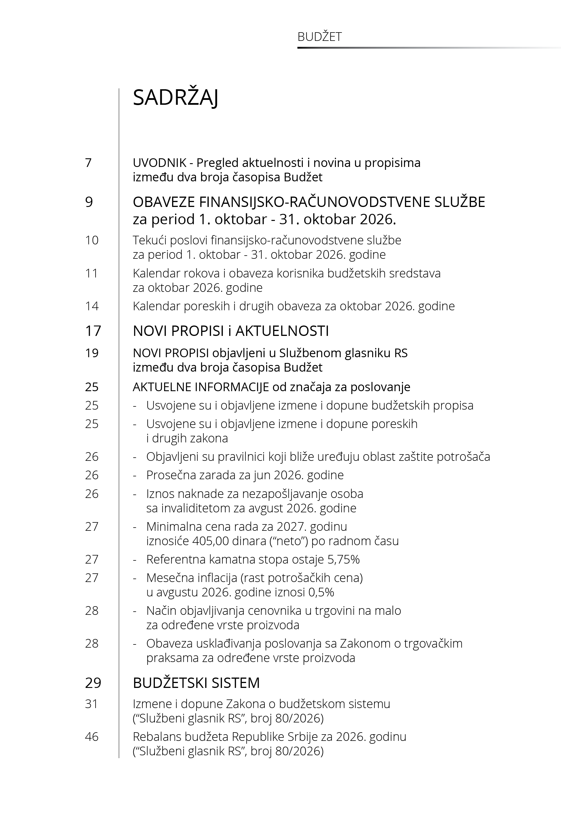 Časopis Budzet