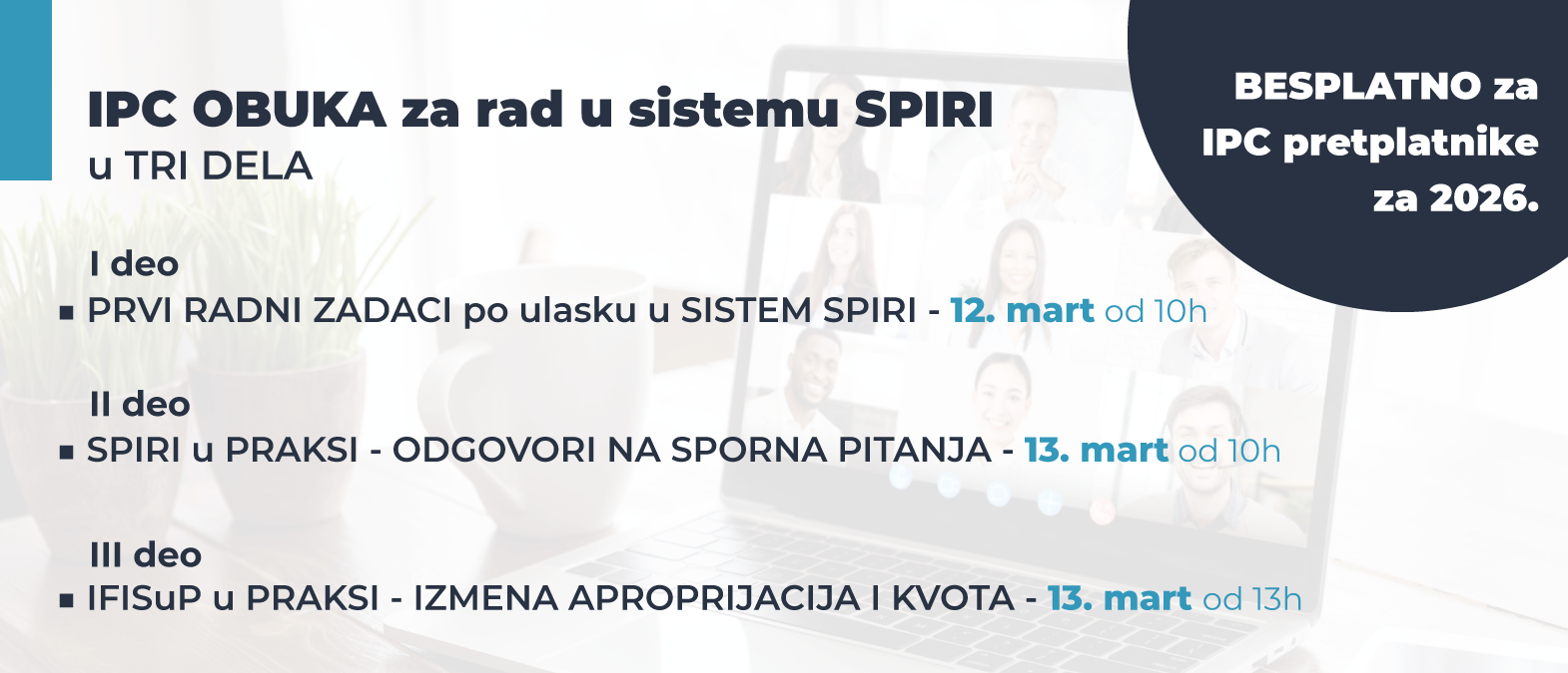 IPC OBUKA za primenu SPIRI + IFISuP