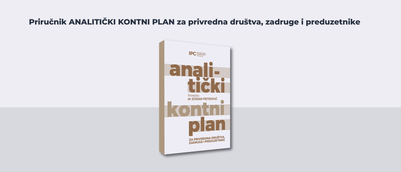 IPC priručnik - analitički kontni plan