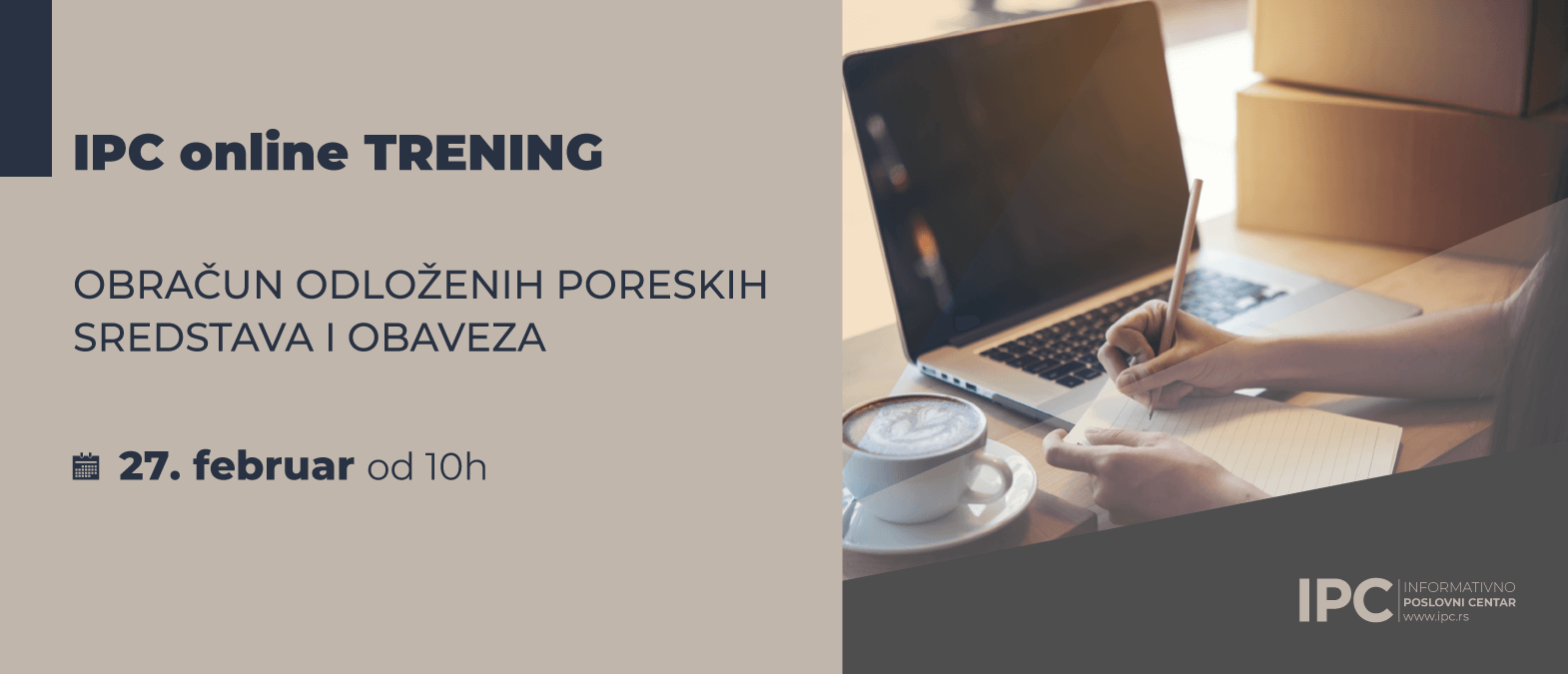 IPC online TRENING - OBRAČUN ODLOŽENIH PORESKIH SREDSTAVA I OBAVEZA